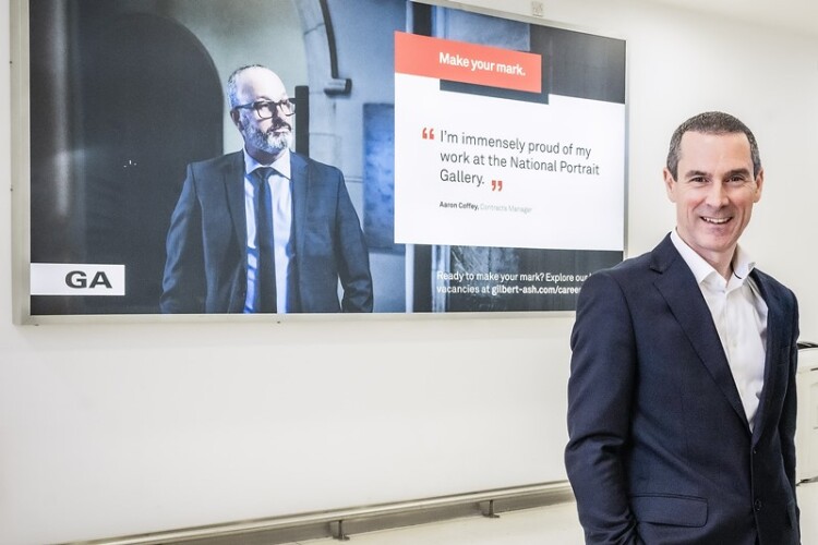Gilbert-Ash managing director Ray Hutchinson at Belfast City Airport