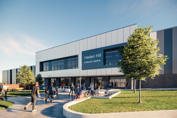 artist's impression of the new Haden Hill Leisure Centre