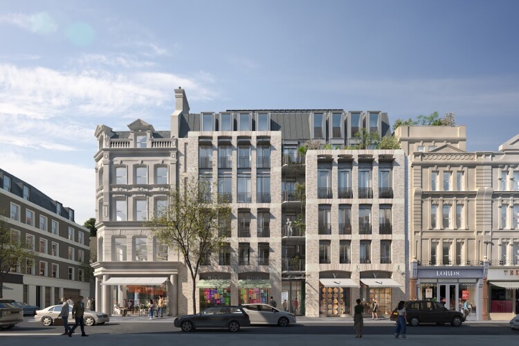 Pilbrow & Partners' design for where currently stands a Sainsbury's Local supermarket