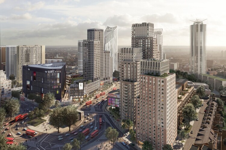 CGI of the proposed Elephant & Castle west site