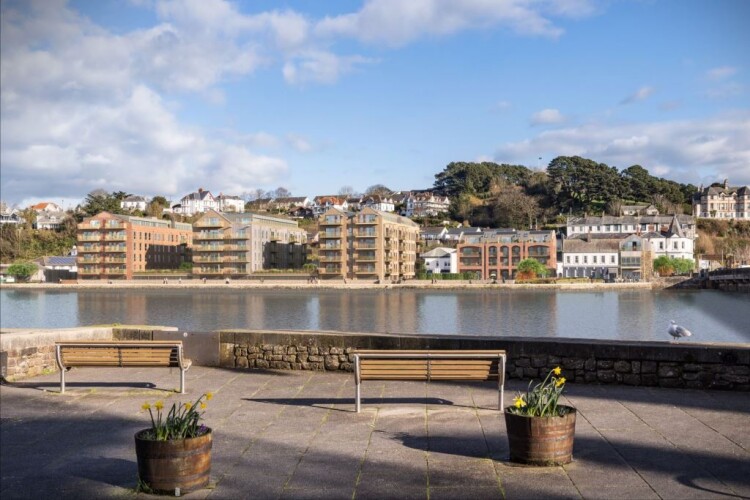 CGI of the Brunswick Wharf scheme going ahead in Bideford