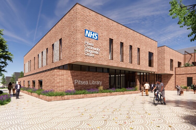 CGI of the planned Pitsea community diagnostic centre 