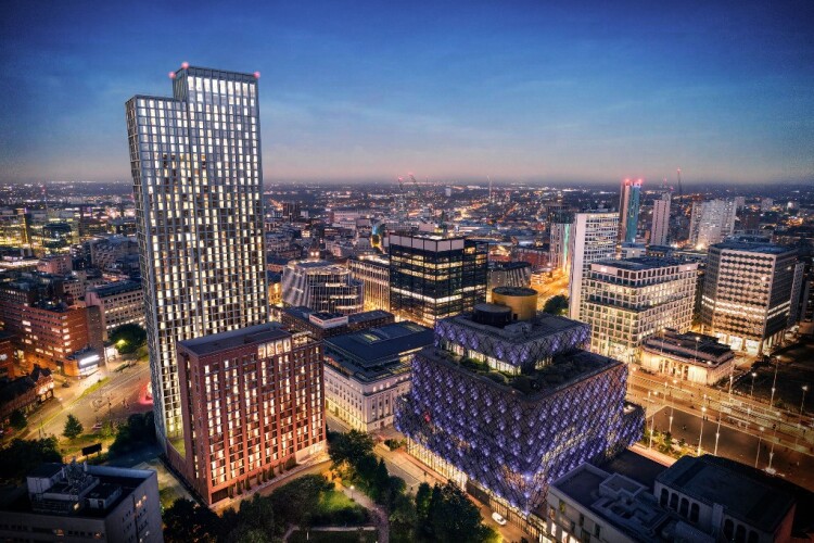 Edition Birmingham will comprise the 46-storey Centenary Tower and 15-storey Park Residence
