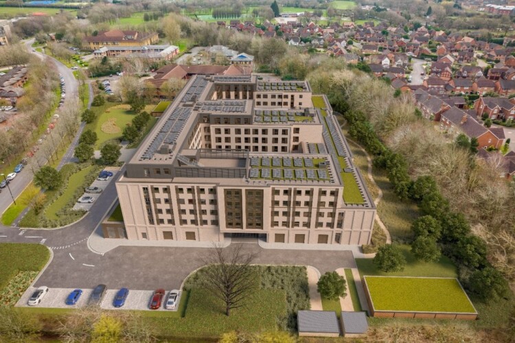 CGI of Progress House, being built by Winvic