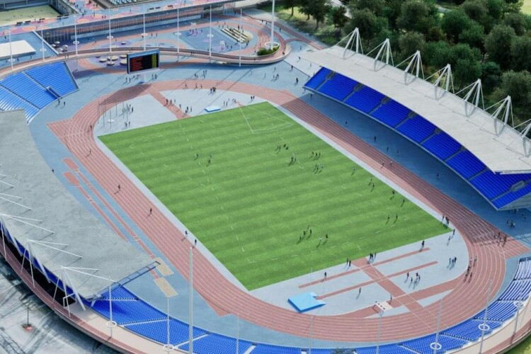 How the athletics stadium might look after refurbishment