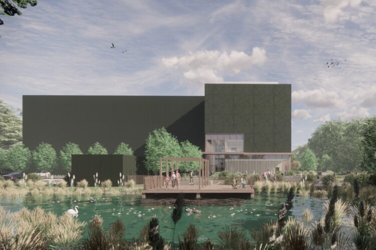 CGI of the new facility from Fielden Clegg Bradley Studios 