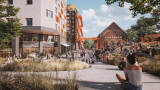 The plans for Greyfriars include an amphitheatre for outdoor events The plans for Greyfriars include an amphitheatre for outdoor events