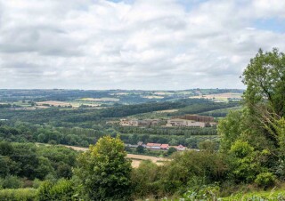 A cgi of the Phase 1 development in the surrounding landscape A cgi of the Phase 1 development in the surrounding landscape