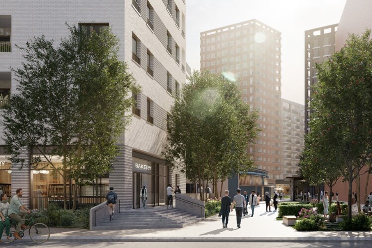 CGI of Coventry's City Centre South regeneration scheme