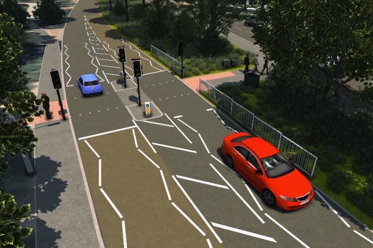 Winvic is putting in a Toucan crossing on the Woking Road