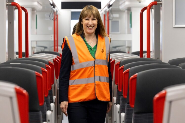 Chancellor Rachel Reeves checks out some infrastructure