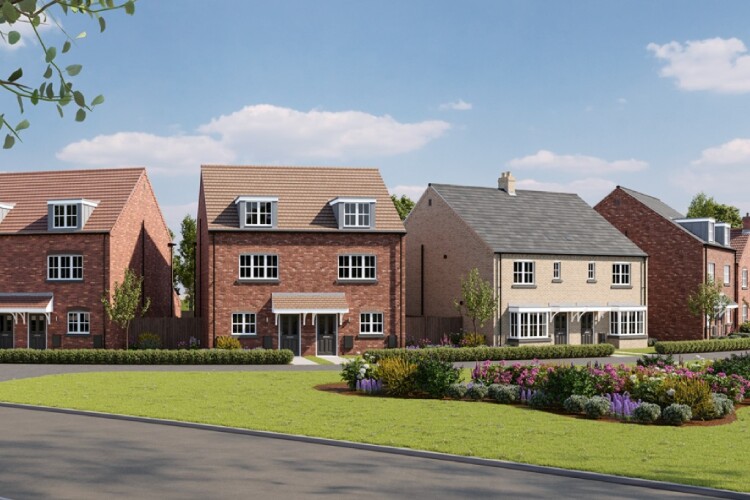 CGI of a Beal street in Sutton-on-Hull