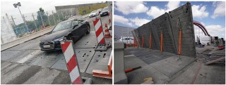 The bridging plates will be raised for night-time working [photo from Maurer]