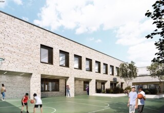 CGI of the new academy building CGI of the new academy building
