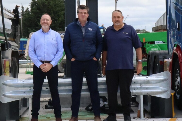 Left to right are Colin Fisher, Paul Fox and Gary Fisher