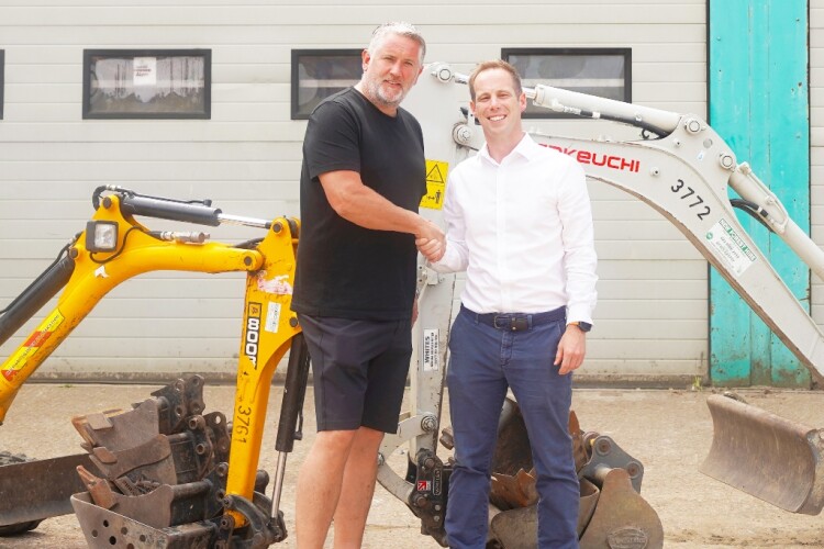 Stuart Long (left) has sold his New Forest Hire business to Tom Elliott (right)