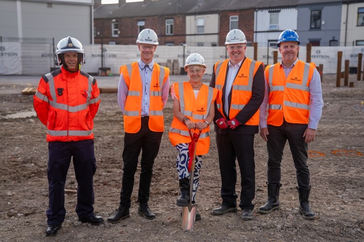 Left to right are station manager David Roach, RCNW project manager Aaron Scrivens, Greater Manchester deputy mayor Kate Green, RCNW commercial director Paul Coyle and Greater Manchester Combined Authority property director Damian Cross