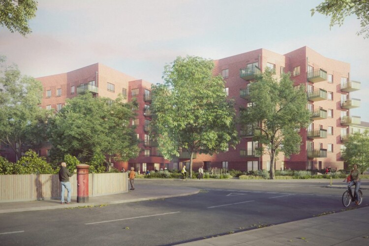 CGI of the plan for the Mount Close Estate
