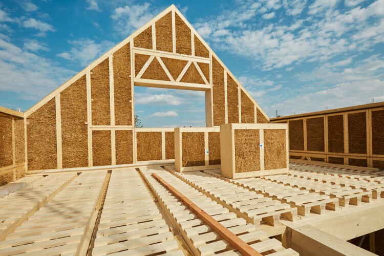 EcoCocon’s modular wall panels are made primarily from compressed straw and timber