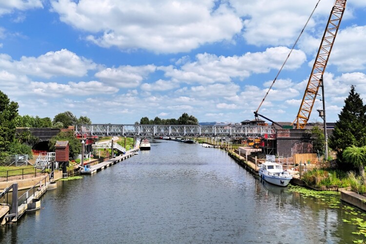 The bridge swap took just two hours to complete