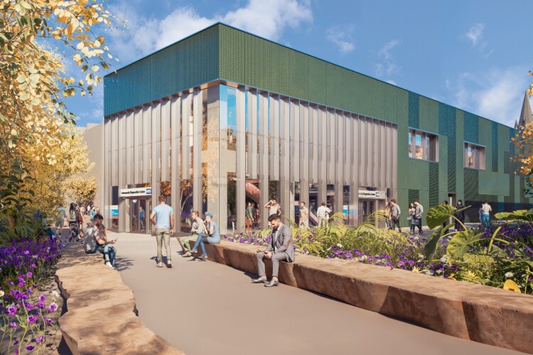 CGI of the new community diagnostic centre being built in Nottingham Broad Marsh