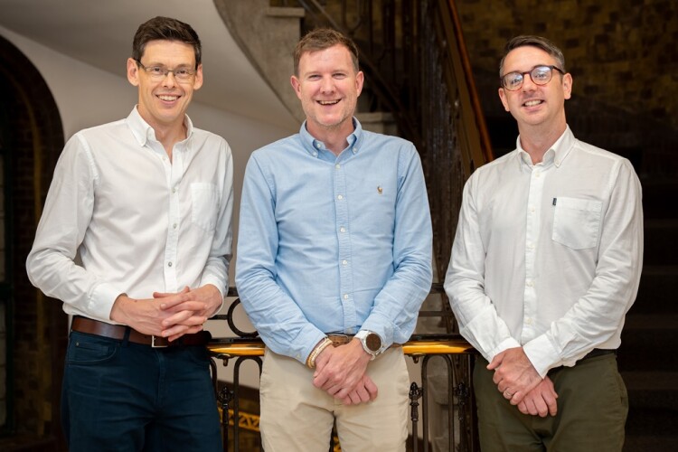 (left to right) Adrian Gladstone, Tim Aitchison and new recruit Matt McGettigan