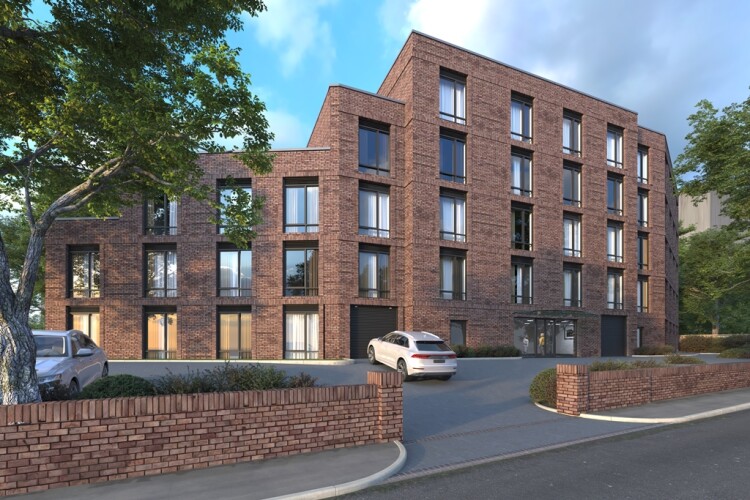 Artist's impression of the Clore Manor Care Home that is now under construction in north London