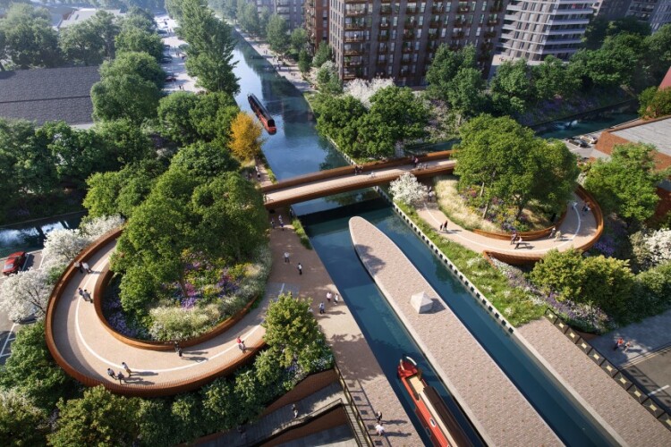 Alperton footbridge has been designed by Aecom architect Erik Behrens 