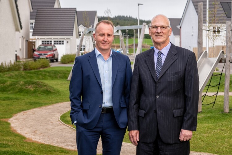 Bancon Group chief financial officer Andrew Tweedie (left) and chairman Bob McAlpine