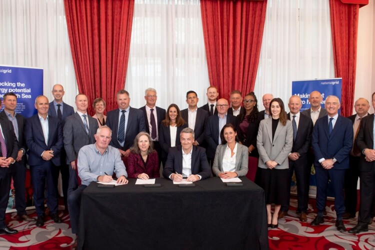 The signing ceremony