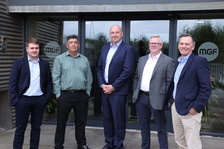 The MGF executive board, with Chris Whitworth on the left