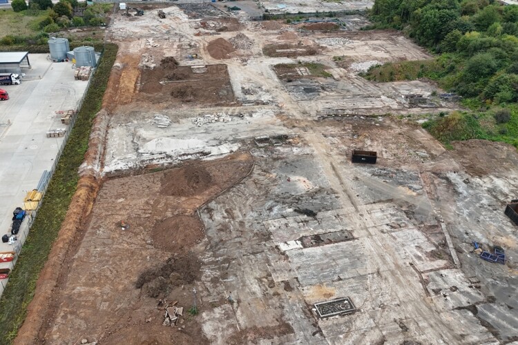 The Harrier Park site is being decontaminated ahead of redevelopment