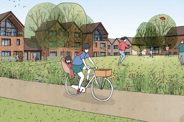 Image from the Dunton Hills consultation brochure