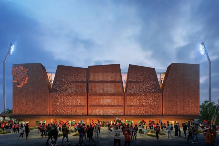 The external brick facade pays homage to the Wrexham’s 'Terracottapolis' nickname