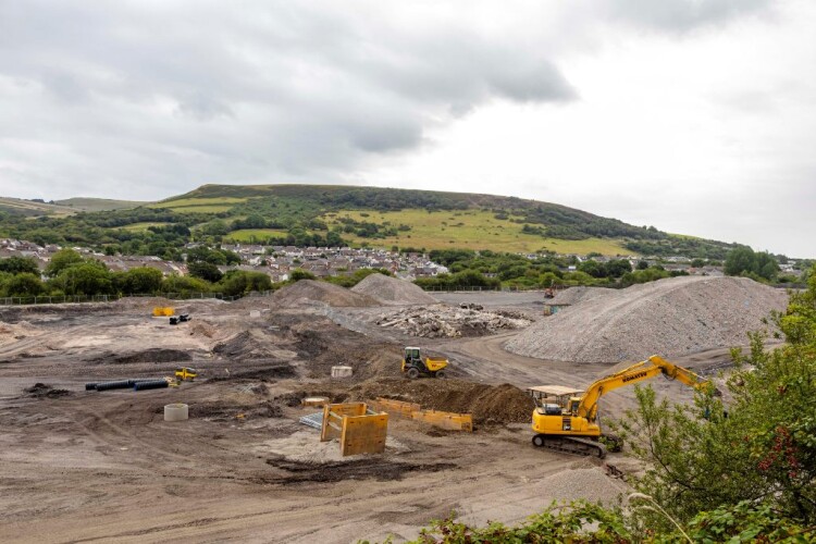 The derelict site in Ewenny Road, Maesteg