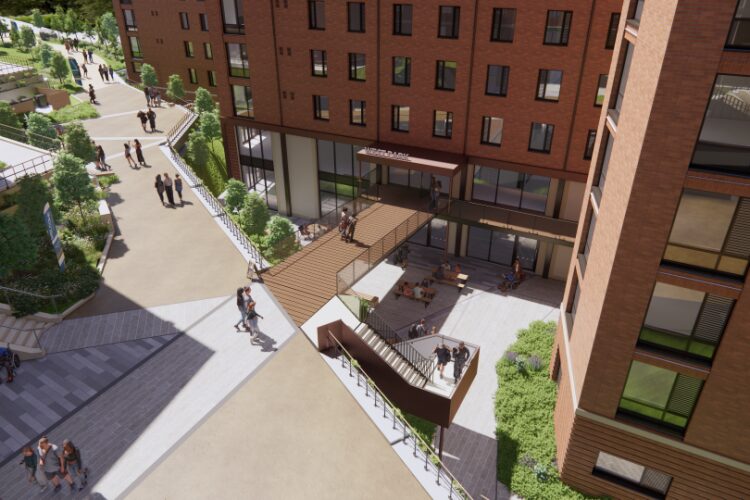 CGI of the new halls of residence