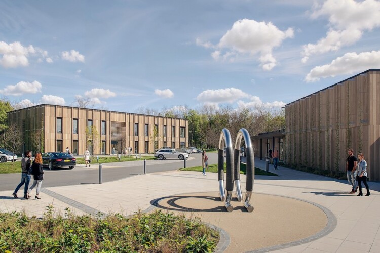 CGI of the Aspen Building at the Wood Centre for Innovation in Headington