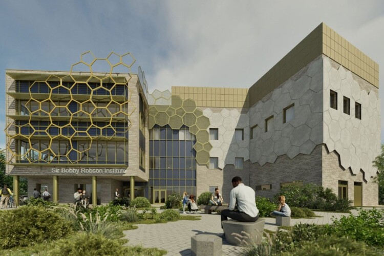 P+HS Architects' designs for the Sir Bobby Robson Institute are inspired by the molecular structure of rucaparib