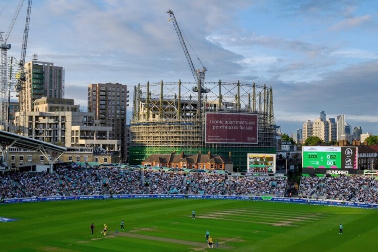 Berkeley Group is making progress on its Oval Village development in the capital, on the site of the old gas works, overlooking the famous cricket ground [photo © Oval Village Community Instagram]