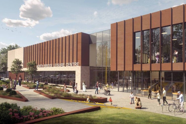 CGI of the new Halifax leisure centre