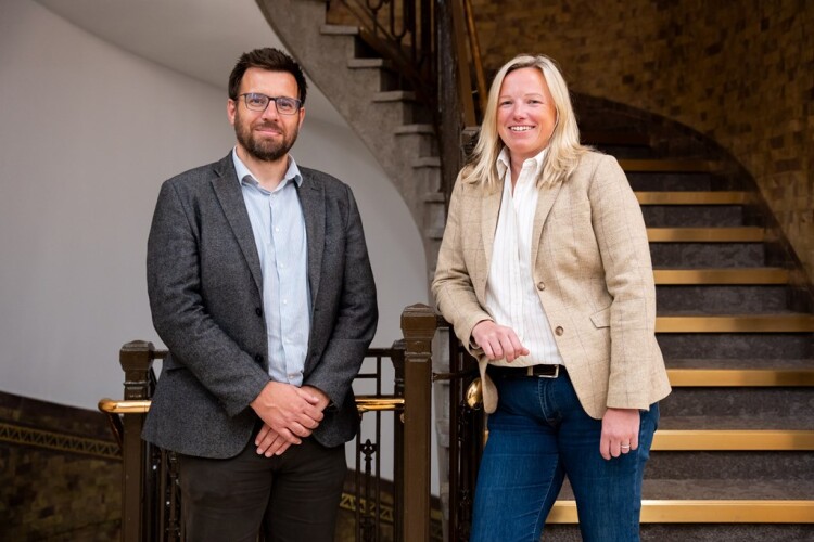 Richard Causer (left) with managing director Gayle Taylor