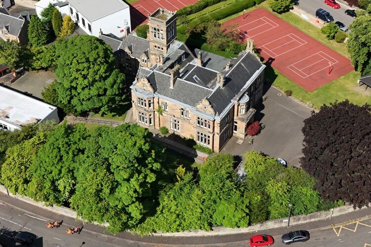 Vivere has acquired the Lansdowne House site on Coltbridge Terrace in Edinburgh [Photo: Sky Cam]