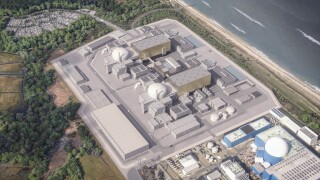 CGI of Sizewell C nuclear power station CGI of Sizewell C nuclear power station