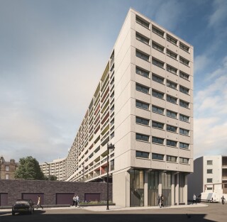Cables Wynd House CGI Cables Wynd House CGI