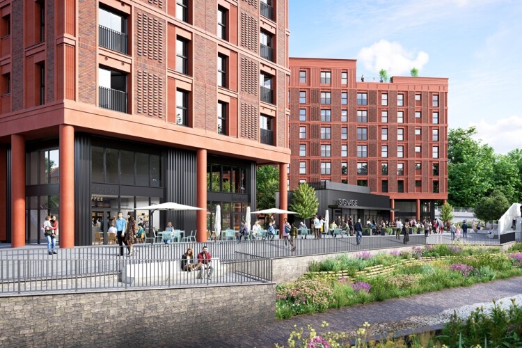 Watson's plan for Church Wharf in Bolton