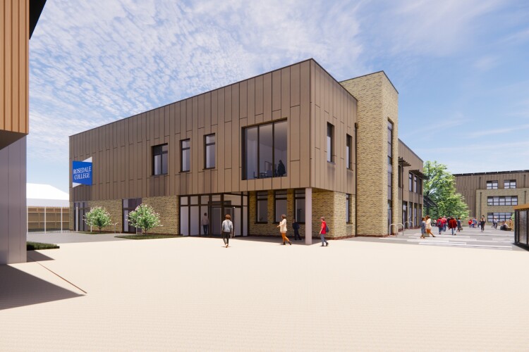 CGI of the new Rosedale College [Stride Treglown]