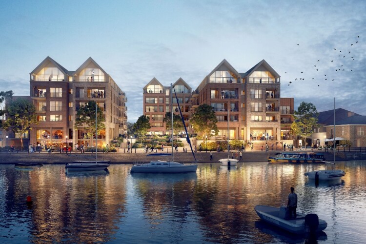 CGI of the planned Baltic Wharf development.