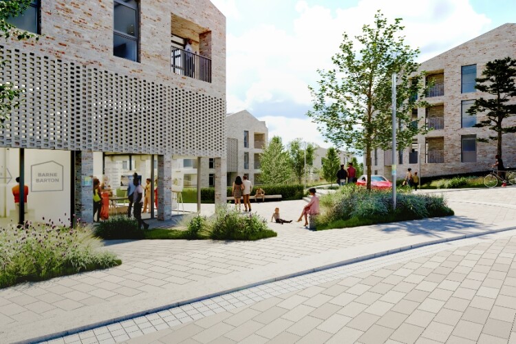 Rednering of the Barne Barton development