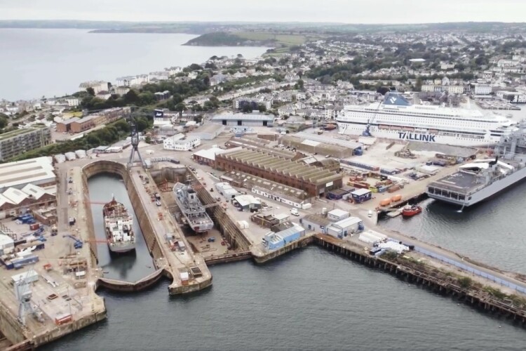 Photo of Falmouth dock from www.ap-group.co.uk
