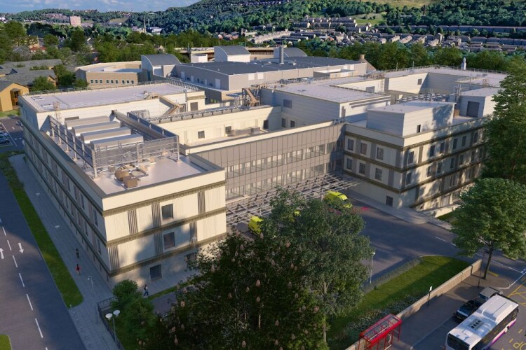 CGI of the new clinical building